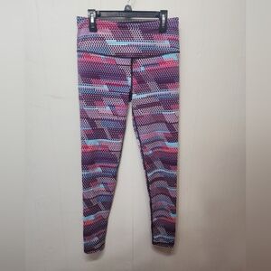 Victoria's Secret Sport Purple‎ Blue Leggings Small Athletic Capris Stretch C409